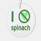 Ich hasse Spinach Keramikornament (Links)