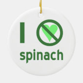 Ich hasse Spinach Keramikornament (Hinten)