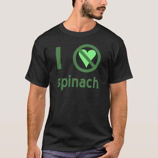 Ich hasse Spinach T-Shirt (Vorderseite)