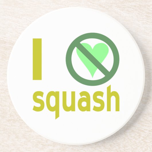 Ich hasse Squash Getränkeuntersetzer (Vorne)