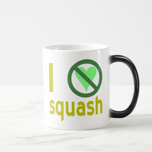 Ich hasse Squash I Keine Liebe Squash Verwandlungstasse (Rechts)