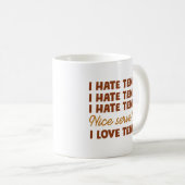 Ich hasse Tennis Kaffeetasse (VorderseiteRechts)