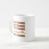 Ich hasse Tennis Kaffeetasse (Vorderseite Links)