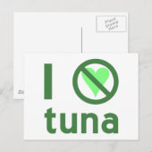 Ich hasse Thunfisch I Keine Liebe Postkarte (Vorne/Hinten)