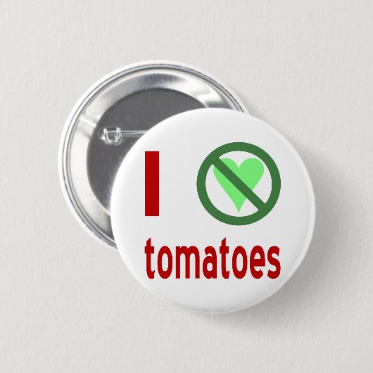 Ich hasse Tomaten Button (Vorne & Hinten)