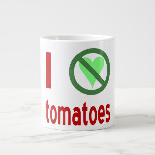 Ich hasse Tomaten Keine Liebe Jumbo-Tasse
