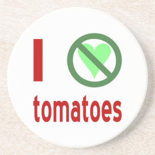 Ich hasse Tomaten Keine Liebe Sandstein Untersetzer