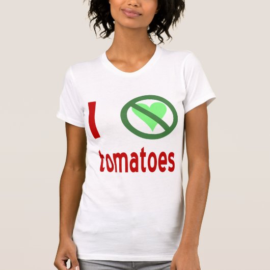 Ich hasse Tomaten T-Shirt (Vorderseite)
