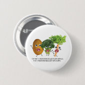 Ich hasse Veggies:) Button (Vorne & Hinten)