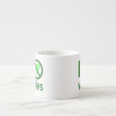 Ich hasse Veggies I No Liebe Veggies Espressotasse (Vorderseite)