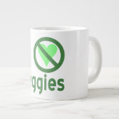 Ich hasse Veggies I No Liebe Veggies Jumbo-Tasse (Vorderseite Rechts)