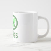 Ich hasse Veggies I No Liebe Veggies Jumbo-Tasse (Rechts)