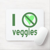Ich hasse Veggies Mousepad (Mit Mouse)