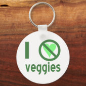 Ich hasse Veggies Schlüsselanhänger (Vorderseite)