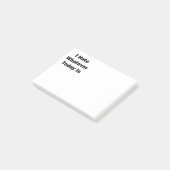 Ich hasse, was auch immer heute ist post-it klebezettel (angewinkelt)