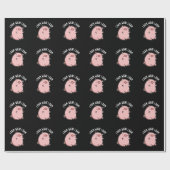 Ich hasse, was ich Ham Funny Pig Pun Dark BG Geschenkpapier (Flach)