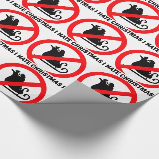 Ich hasse Weihnachten Geschenkpapier (Ecke)