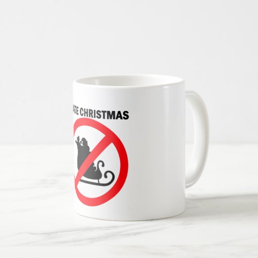 Ich hasse Weihnachten Kaffeetasse (VorderseiteRechts)