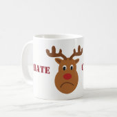 Ich hasse Weihnachtsbaum Kaffeetasse (Vorderseite Links)