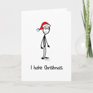 Ich hasse Weihnachtskarte Feiertagskarte