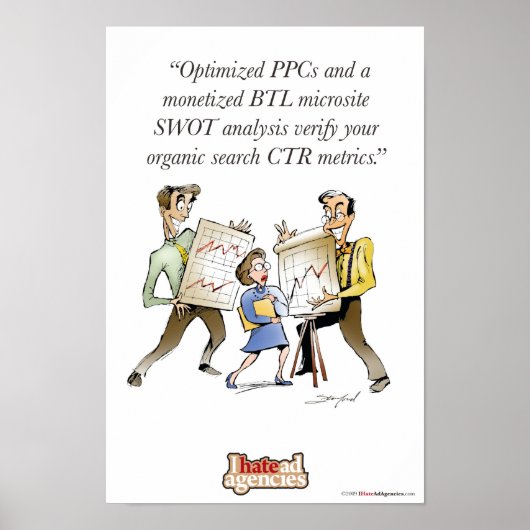 Ich hasse Werbeagenturen Talk Poster (Vorne)