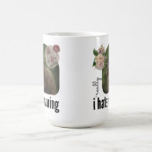 Ich hasse wirklich Lauf (mit träumen Woodchuck) Kaffeetasse (Mittel)