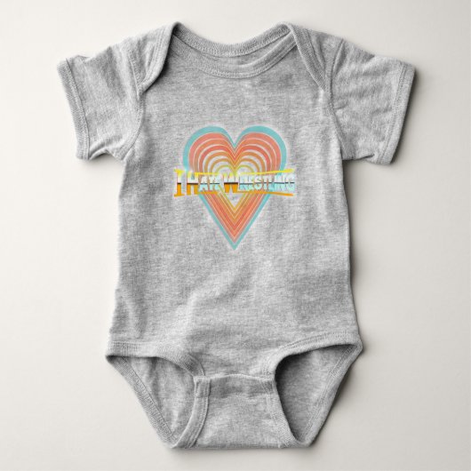Ich hasse Wrestling-Logo-Baby-Bodysuit Baby Strampler (Vorderseite)