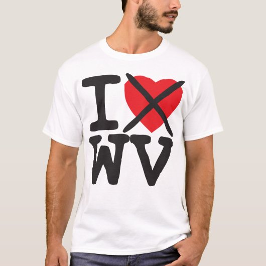 Ich hasse WV - West Virginia T-Shirt (Vorderseite)