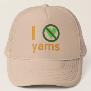 Ich hasse Yams Keine Liebe Truckerkappe