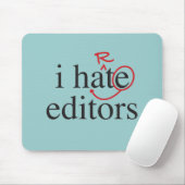 Ich hassen/iheart Herausgeber Mousepad (Mit Mouse)
