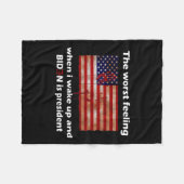 Ich hasste es, als ich Weckte und Joe Biden ist Us Fleecedecke (Vorderseite (Horizontal))