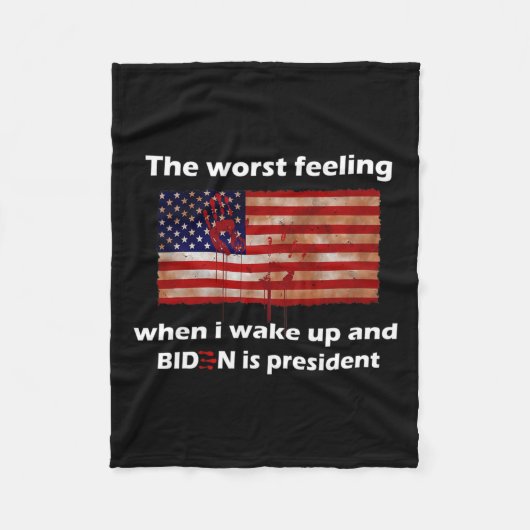 Ich hasste es, als ich Weckte und Joe Biden ist Us Fleecedecke (Vorderseite)