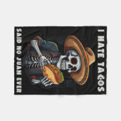 Ich hasste Tacos sagte No Juan je Funny Cinco De M Fleecedecke (Vorderseite (Horizontal))