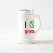Ich hasste Tomaten ohne Liebe Tomaten Bierglas (VorderseiteRechts)