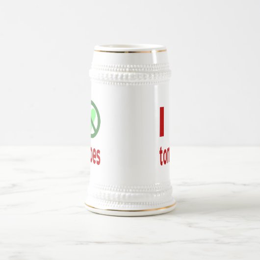 Ich hasste Tomaten ohne Liebe Tomaten Bierglas (Mittel)