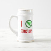 Ich hasste Tomaten ohne Liebe Tomaten Bierglas (Links)