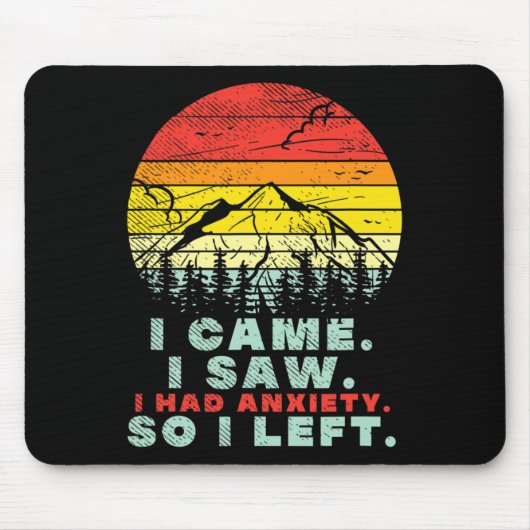 Ich hatte Angst, das Bewusstsein für psychische Ge Mousepad (Vorne)