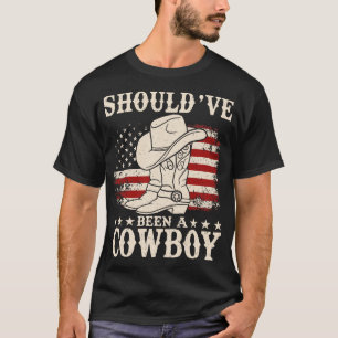 Ich hätte Cowboy-Western Cowboy-Hut-Boo sein solle T-Shirt