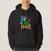Ich hatte den Bowling Funny Trendy getroffen Hoodie (Vorderseite)