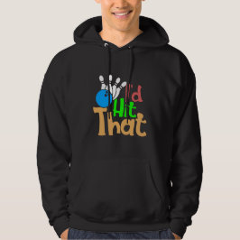 Ich hatte den Bowling Funny Trendy getroffen Hoodie
