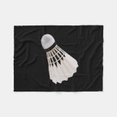 Ich hatte den lustigen Badminton getroffen Fleecedecke (Vorderseite (Horizontal))