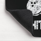Ich hatte den Spaß Bowling getroffen, Bowler Gesch Mousepad (Ecke)