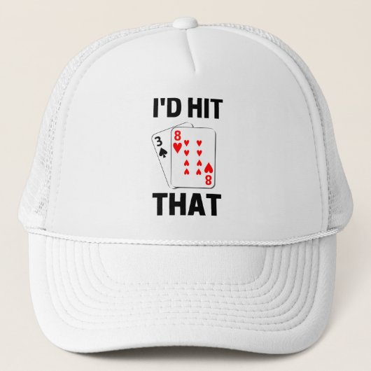 Ich hatte diese lustigen Blackjack-Spielliebhaber Truckerkappe (Vorderseite)