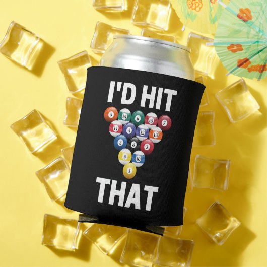 Ich hatte diese lustigen Poolballspieler-Liebhaber Dosenkühler (In Situ Sommer)