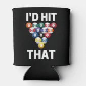 Ich hatte diese lustigen Poolballspieler-Liebhaber Dosenkühler (Rückseite)