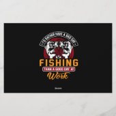 Ich hätte eher schlechte Zeiten beim Angeln Briefpapier (Rückseite)