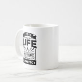 Ich hatte ein Leben, jetzt, das ich eine Kaffeetasse (Vorderseite Links)