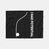 Ich hatte ein Potential-T-Shirt.png Fleecedecke (Vorderseite (Horizontal))