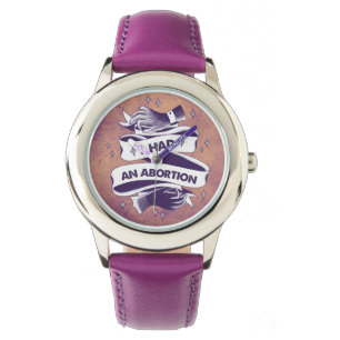 Ich hatte eine Abtreibungs-Uhr Armbanduhr