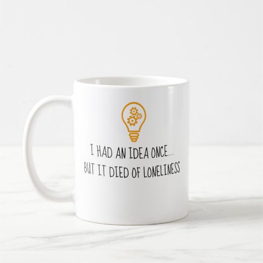 Ich hatte eine Idee - eine MisterP-Tasse Kaffeetasse (Links)